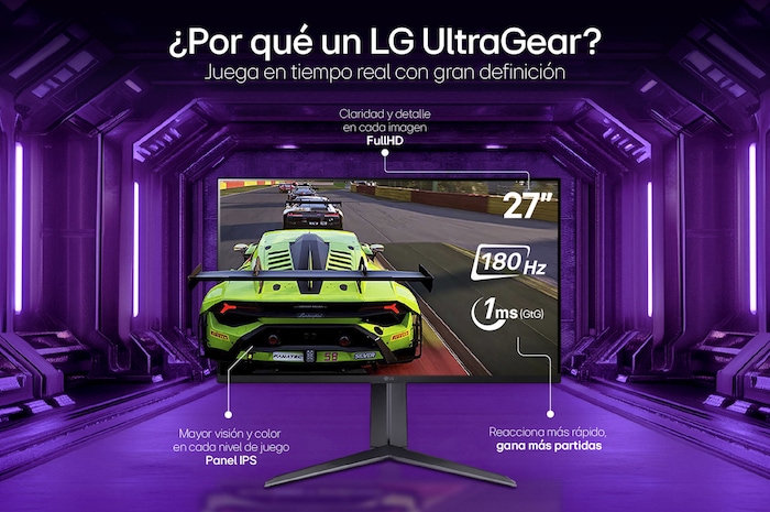 Monitor Gamer UltraGear™ 27" FHD IPS